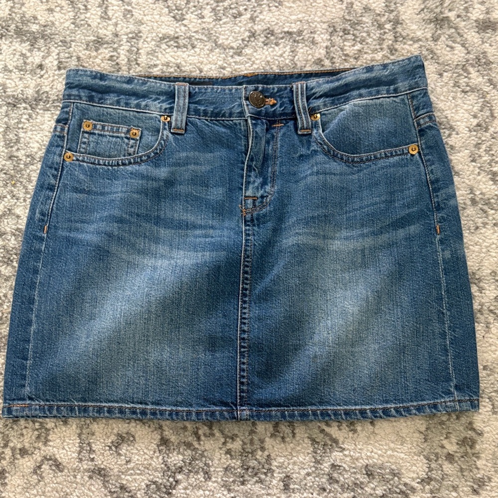 J. Crew Blue Denim Mini Skirt
